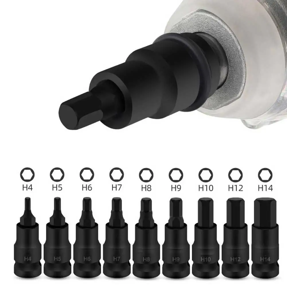 1/2inch Impact Wrench Socket Adapter Spanner Hex Socket Head H4-H14 Drive Converter For AC Electric Wrench Lithium Wrench
1/2inch Impact Wrench Socket Adapter Spanner Hex Socket Head H4-H14 Drive Converter For AC Electric Wrench Lithium Wrench