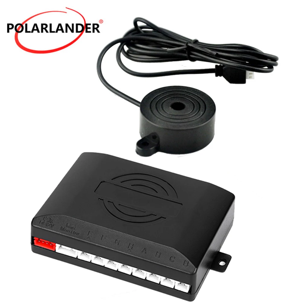 

Car Auto Parking Sensor Pure Buzzer 12V Reverse Backup Radar Detector System Host Main Control Box 6-8 Connection Sound Alert