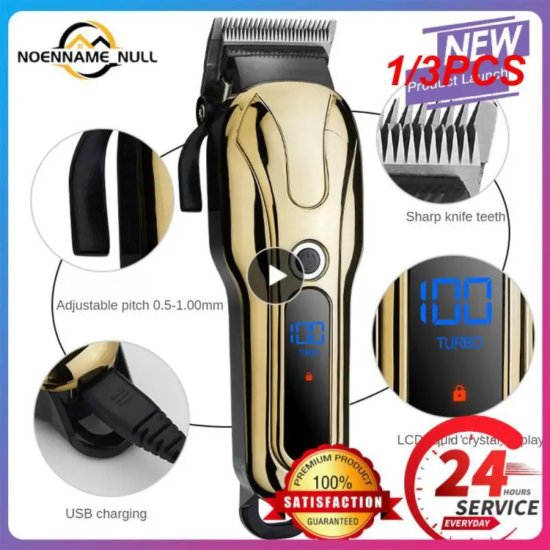 

1/3PCS Kemei hair clipper professional hair Trimmer in Hair clippers for men electric trimmers LCD Display machine barber Hair
