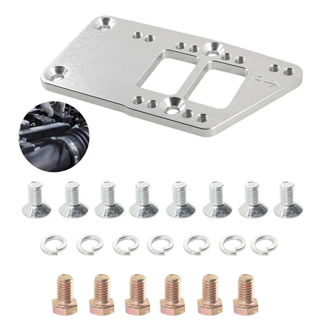 Motor Mount Adapter Plate Easy to Install Engine Mount Conversion Plate Compatible Silver Swap Kit for Cars Vehicles Auto
Motor Mount Adapter Plate Easy to Install Engine Mount Conversion Plate Compatible Silver Swap Kit for Cars Vehicles Auto
