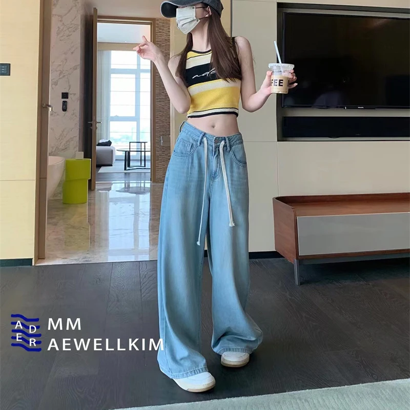 Men's and Women's ADER High Quality Summer New High Waist Straight Leg Wide Leg Loose Floor Sweeping Thin Jeans
Men's and Women's ADER High Quality Summer New High Waist Straight Leg Wide Leg Loose Floor Sweeping Thin Jeans