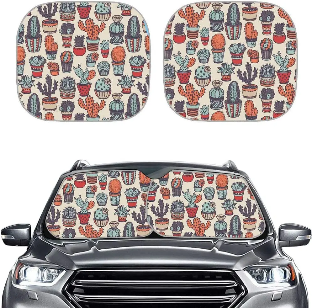 NETILGEN Car Windshield Shade for Front Window Design, Cactus Cute Sliver Tape Foldable Sun Shade for Auto, Blocks UV Rays, Scre
NETILGEN Car Windshield Shade for Front Window Design, Cactus Cute Sliver Tape Foldable Sun Shade for Auto, Blocks UV Rays, Scre
