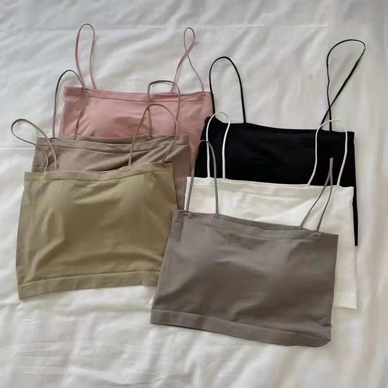 1Pcs Sexy Seamless Nylon Breathable Lingerie For Summer Sleeveless No Rims Comfortable Female Tops Solid Color Soft Women's Bra
1Pcs Sexy Seamless Nylon Breathable Lingerie For Summer Sleeveless No Rims Comfortable Female Tops Solid Color Soft Women's Bra