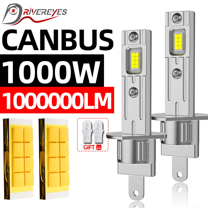 2PCS H1 Светодиодные фары Лампочка 1000W Canbus Автомобильные противотуманные фары 6000K 12V 24V 100000LM Турбинные лампы без вентилятора Мини - диод 16PCS CSP
2PCS H1 Светодиодные фары Лампочка 1000W Canbus Автомобильные противотуманные фары 6000K 12V 24V 100000LM Турбинные лампы без вентилятора Мини - диод 16PCS CSP