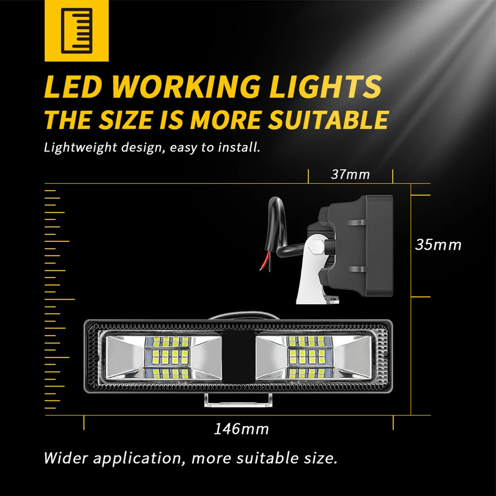 Car LED Headlight 48W 12-24V Work Light Bar Universal Working Light Aluminium Alloy+LED Beads 6500K White Work Lamp
Car LED Headlight 48W 12-24V Work Light Bar Universal Working Light Aluminium Alloy+LED Beads 6500K White Work Lamp