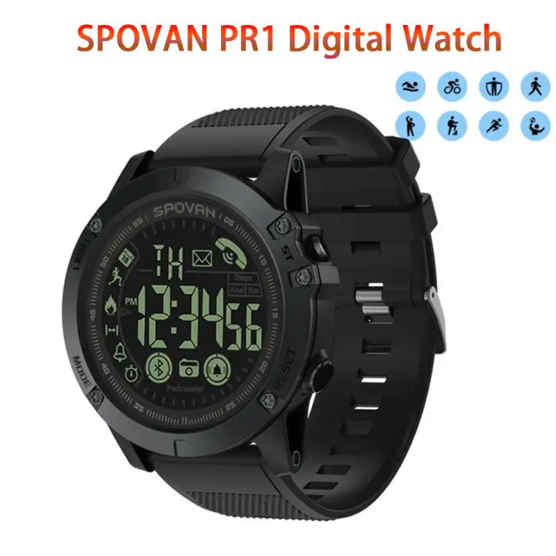 For Spovan Outdoor Sports Smart Watch Men Pedometer Wrist Watch For IOS Android 50M Waterproof SmartWatch Call Messages Reminder
For Spovan Outdoor Sports Smart Watch Men Pedometer Wrist Watch For IOS Android 50M Waterproof SmartWatch Call Messages Reminder