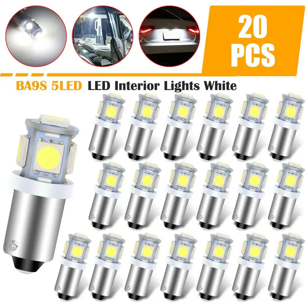 20 шт., белые светодиодные лампы Ba9s для салона, T10 Led 6000k, Купольные лампы для зеркала в туалетном столике, приборной панели, номерной знак, свет...
20 шт., белые светодиодные лампы Ba9s для салона, T10 Led 6000k, Купольные лампы для зеркала в туалетном столике, приборной панели, номерной знак, свет...