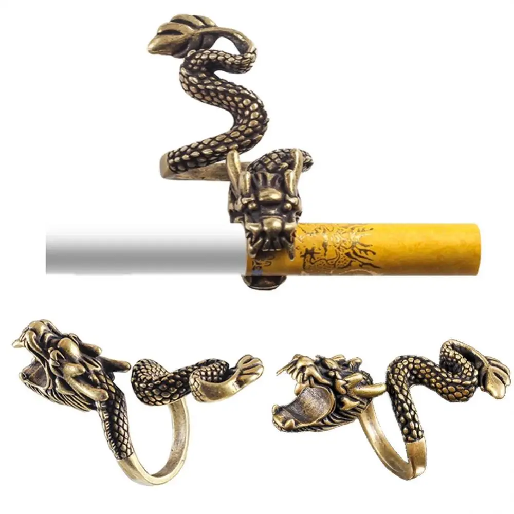 Finger Clip Dragon Vintage Ring Rack Smooth Surface Comfortable Wear Cigarette Holder Smoker Ring Cigarettes Smoking Accessories
Finger Clip Dragon Vintage Ring Rack Smooth Surface Comfortable Wear Cigarette Holder Smoker Ring Cigarettes Smoking Accessories