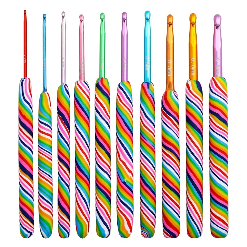 10Pcs/Set Aluminum Crochet Hooks Set Ceramic Handle Knitting Needle Kit Crochet Hooks Weaving Handmade Sewing Tools
10Pcs/Set Aluminum Crochet Hooks Set Ceramic Handle Knitting Needle Kit Crochet Hooks Weaving Handmade Sewing Tools