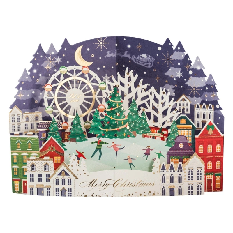 2022 New Merry Christmas Cards Winter city Christmas card Gift Pop-Up Cards Christmas Dec
2022 New Merry Christmas Cards Winter city Christmas card Gift Pop-Up Cards Christmas Dec