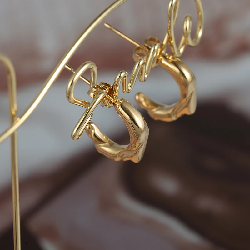 Stainless Steel Irregular Small Studs Earrings For Women Luxury Korean Style Accessories Western Piercing Gold Plated Jewelry
Stainless Steel Irregular Small Studs Earrings For Women Luxury Korean Style Accessories Western Piercing Gold Plated Jewelry