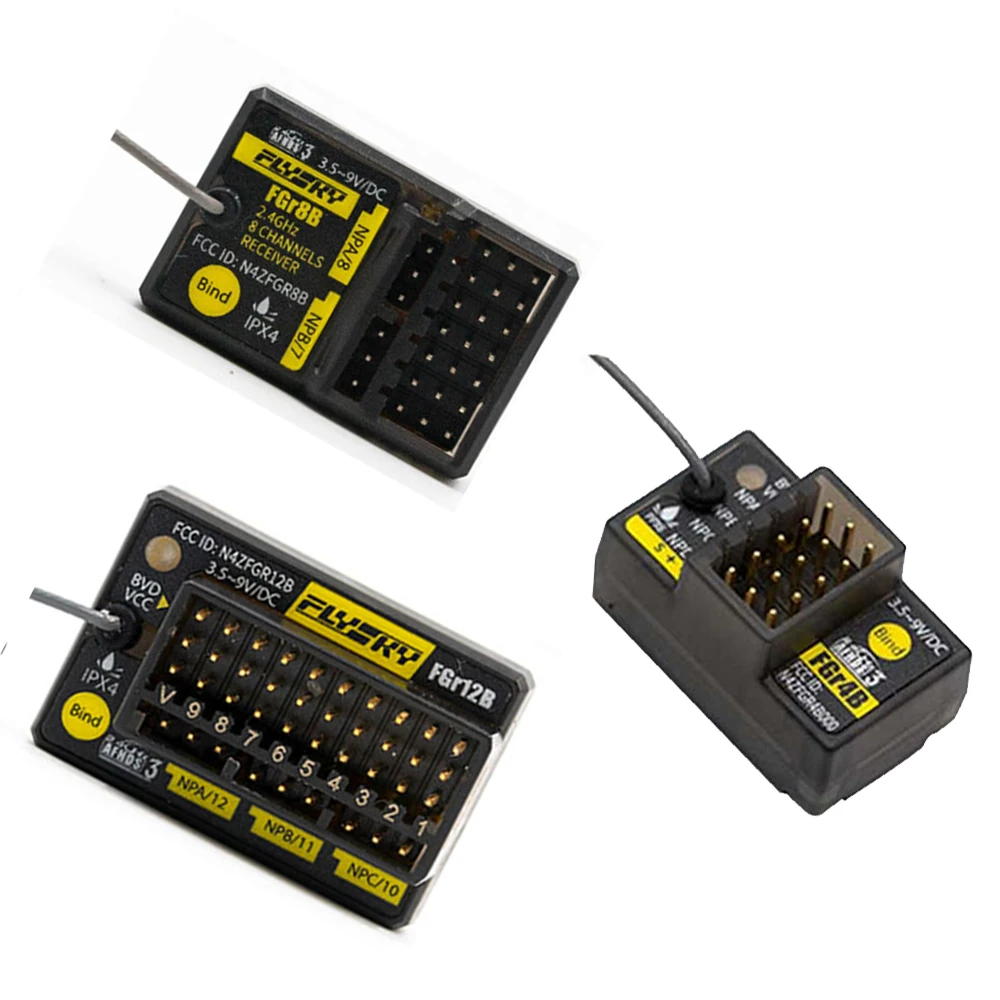 Flysky Receiver PWM PPM Ibus FGr4B FGr8B FGr12B 2.4GHz 4/8/12CH for AFHDS3 Transmitter for PL18 / NB4 / NB4 Pro Lite RC Car Boat
Flysky Receiver PWM PPM Ibus FGr4B FGr8B FGr12B 2.4GHz 4/8/12CH for AFHDS3 Transmitter for PL18 / NB4 / NB4 Pro Lite RC Car Boat