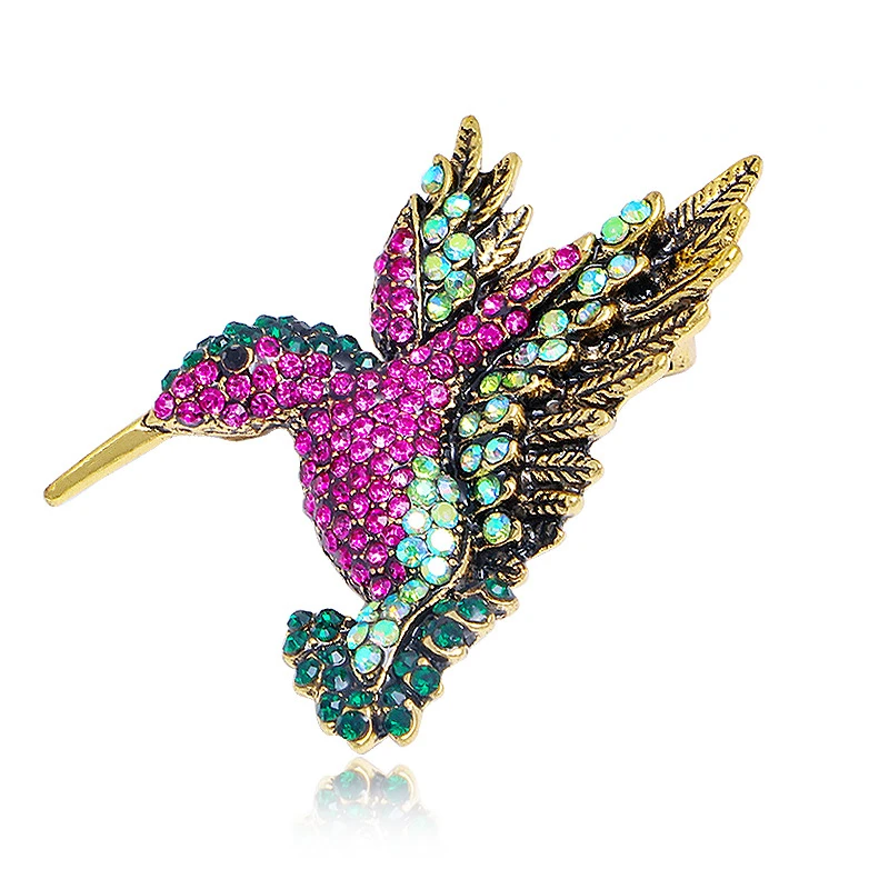Vintage Hummingbird Jewelry Brooches Animal Bird Rhinestone Men Suit Lapel Pins Coat Dress Women Accessories Pins for Backpacks
Vintage Hummingbird Jewelry Brooches Animal Bird Rhinestone Men Suit Lapel Pins Coat Dress Women Accessories Pins for Backpacks