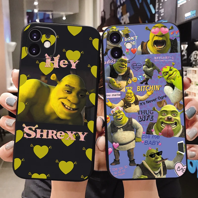 Cartoon Moive Shrek Coon Luxury Anti-fall Soft Black Phone Case For iPhone 13 Mini 11 12 Pro XS Max X XR 7 8Plus SE2020 Cover
Cartoon Moive Shrek Coon Luxury Anti-fall Soft Black Phone Case For iPhone 13 Mini 11 12 Pro XS Max X XR 7 8Plus SE2020 Cover