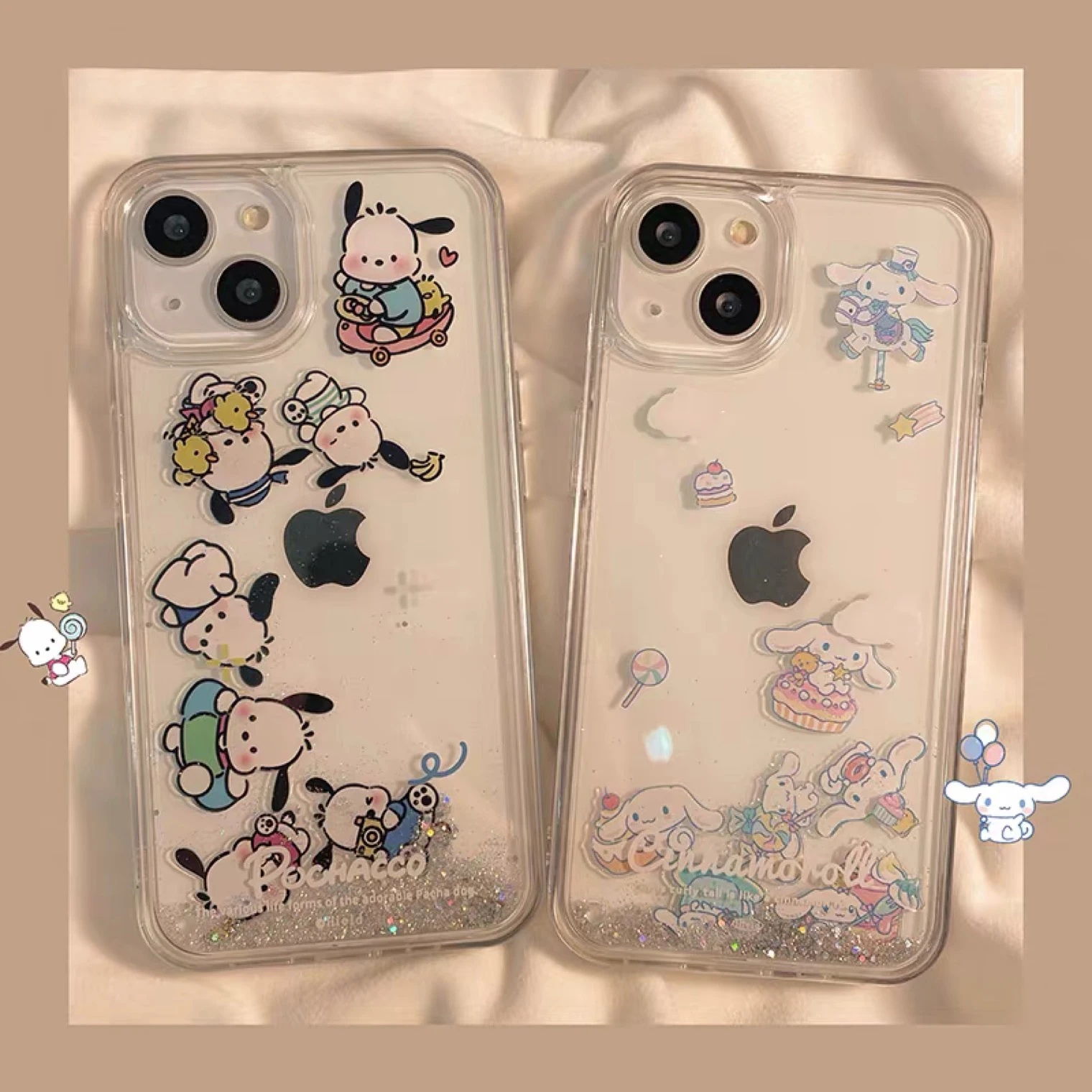 Kawaii Sanrio Cinnamoroll Pochacco Quicksand Phone Cases For iPhone 14 13 12 11 Pro Max XR XS MAX Shockproof Soft Shell Y2k Girl
Kawaii Sanrio Cinnamoroll Pochacco Quicksand Phone Cases For iPhone 14 13 12 11 Pro Max XR XS MAX Shockproof Soft Shell Y2k Girl