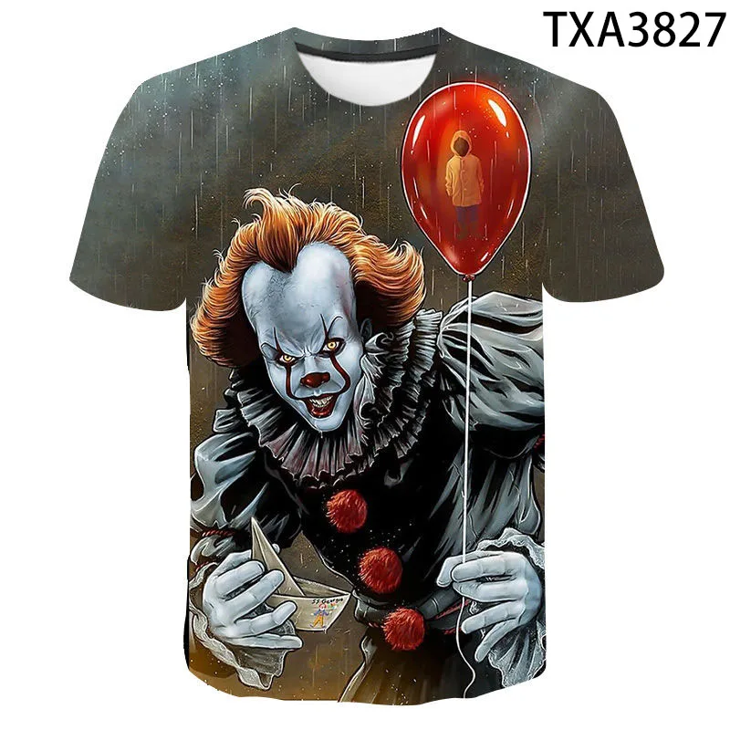 Summer 3D Printed T Shirts It Chapter Two Joker Casual Men Women Children Fashion Short Sleeve Cotton Boy Girl Kids Cool Tops
Summer 3D Printed T Shirts It Chapter Two Joker Casual Men Women Children Fashion Short Sleeve Cotton Boy Girl Kids Cool Tops