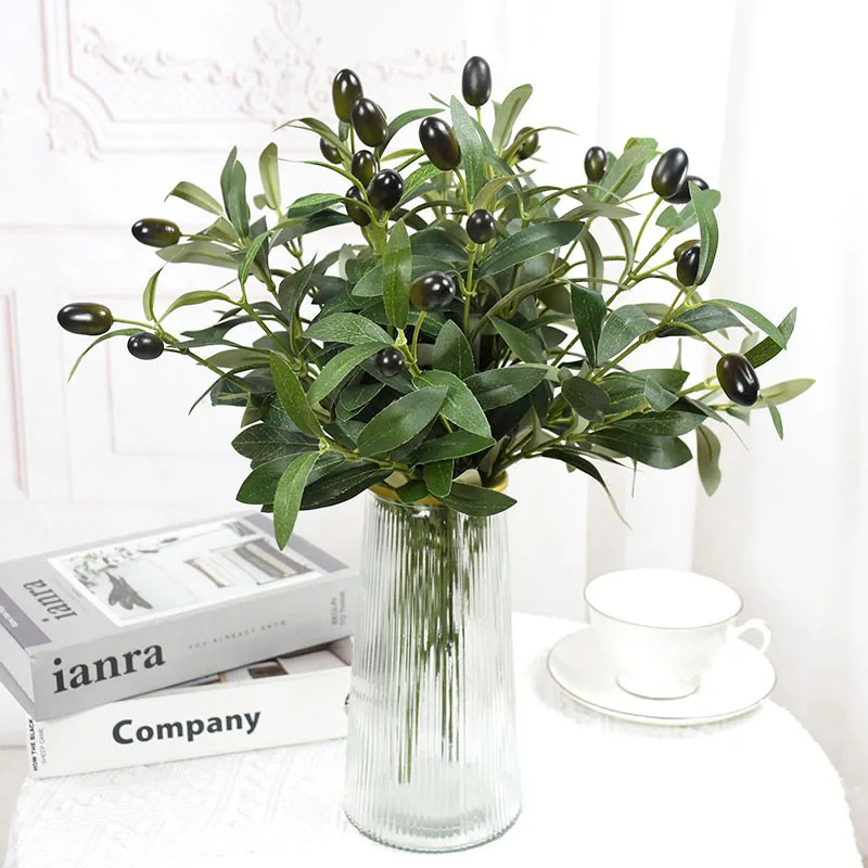 Simulation Olive Branch Artificial Fake Green Leaf Olive Fruit Plant Photography Props Flower Arrangement Home Garden Decoration
Simulation Olive Branch Artificial Fake Green Leaf Olive Fruit Plant Photography Props Flower Arrangement Home Garden Decoration