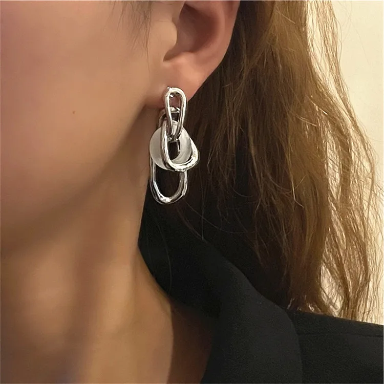 Punk Multilayer Irregular Metal Round Opals Dangle Earrings For Women Personality Drop Earring Party Jewelry
Punk Multilayer Irregular Metal Round Opals Dangle Earrings For Women Personality Drop Earring Party Jewelry