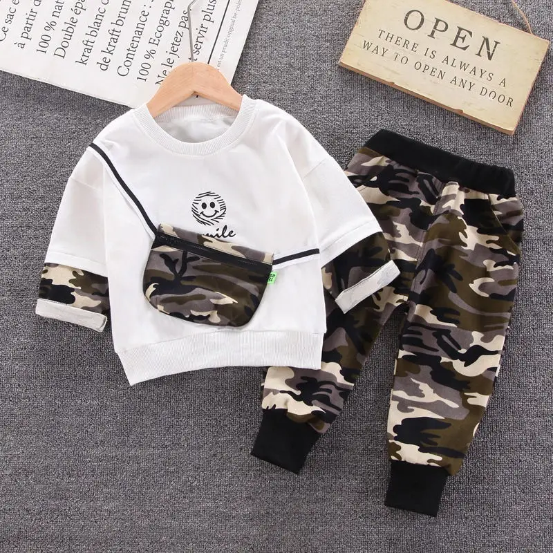 New Spring Autumn Baby Boys Clothes Casual Kids Clothing Sets Print Children's Clothing 2 Pcs Top+Pant Children's Clothing 1-5 Y
New Spring Autumn Baby Boys Clothes Casual Kids Clothing Sets Print Children's Clothing 2 Pcs Top+Pant Children's Clothing 1-5 Y