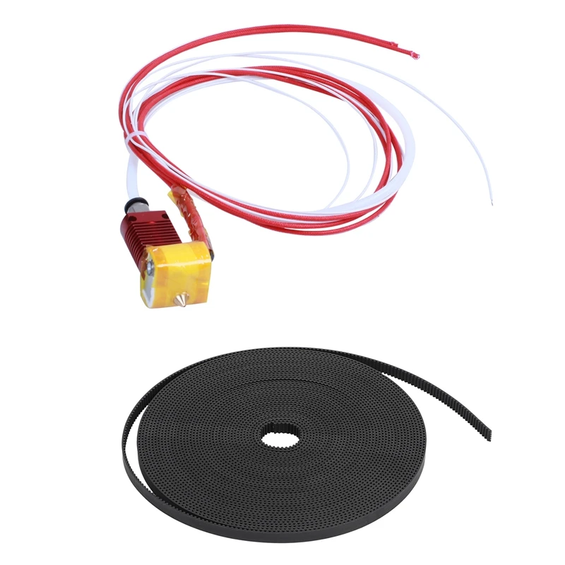 6Mm GT2 RF Fiber Glass Reinforced Rubber Timing Belt For 3D Printer, 10 M & MK8 0.4Mm Nozzle With Aluminum Heating Block 
6Mm GT2 RF Fiber Glass Reinforced Rubber Timing Belt For 3D Printer, 10 M & MK8 0.4Mm Nozzle With Aluminum Heating Block