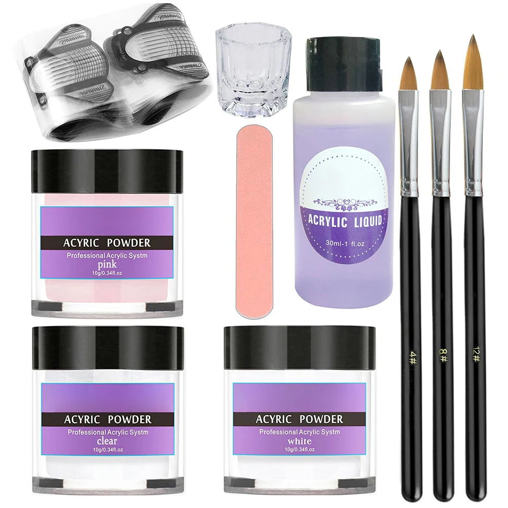 Acrylic Nail Set with Brush Acrylic Powder and Acrylic Liquid Acrylic Powder Set Nail Art Manicure Tools 
Acrylic Nail Set with Brush Acrylic Powder and Acrylic Liquid Acrylic Powder Set Nail Art Manicure Tools