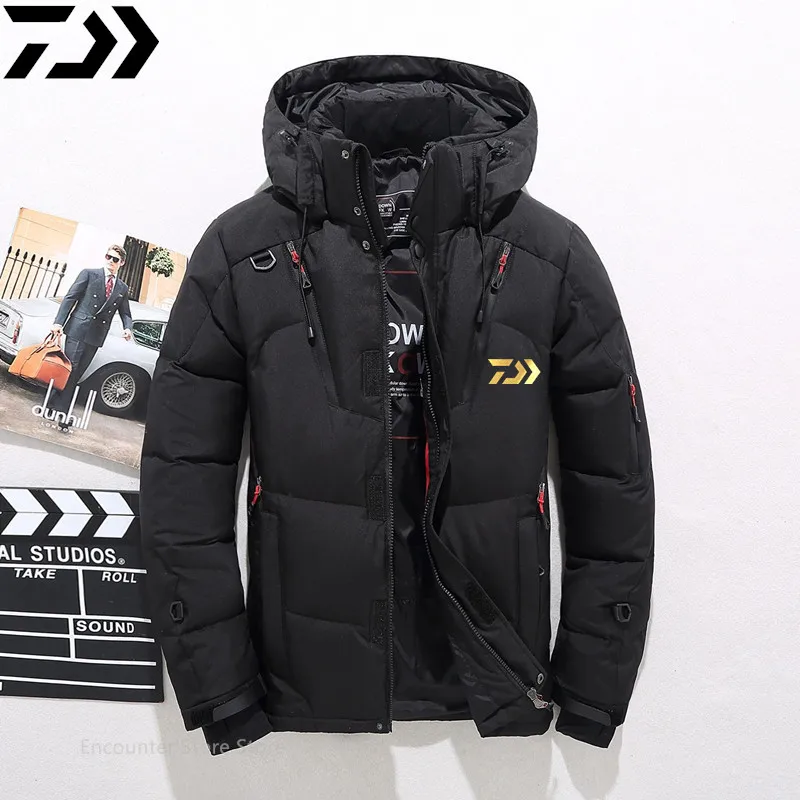 Daiwa 2024 New Men's Outdoor Fishing Jacket Warm Hooded Thick Puffer Coat Male High Quality Winter Waterproof Fishing Clothes 
Daiwa 2024 New Men's Outdoor Fishing Jacket Warm Hooded Thick Puffer Coat Male High Quality Winter Waterproof Fishing Clothes