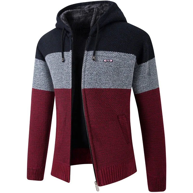 

Men Autumn Winter New in Sweatercoats Male Sweater Jackets Casual Zipper Knitwear Homme Eden Pairs Rugby Knitted Coats