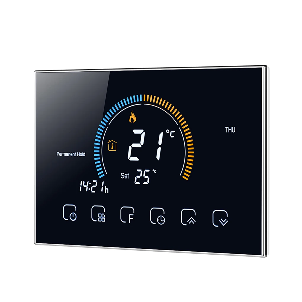 Programmable Room Thermostat Backlit LCD Water Heating Temperature Controller BHT-8000-GB
Programmable Room Thermostat Backlit LCD Water Heating Temperature Controller BHT-8000-GB