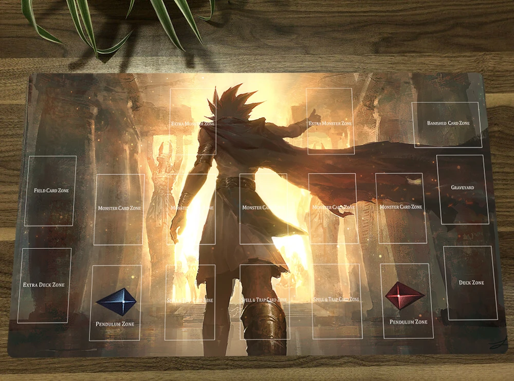 YuGiOh Custom Duel Playmat Atem TCG CCG Mat Trading Card Game Mat Rubber Mouse Pad Desk Work Mat With Free Bag 60x35cm
YuGiOh Custom Duel Playmat Atem TCG CCG Mat Trading Card Game Mat Rubber Mouse Pad Desk Work Mat With Free Bag 60x35cm