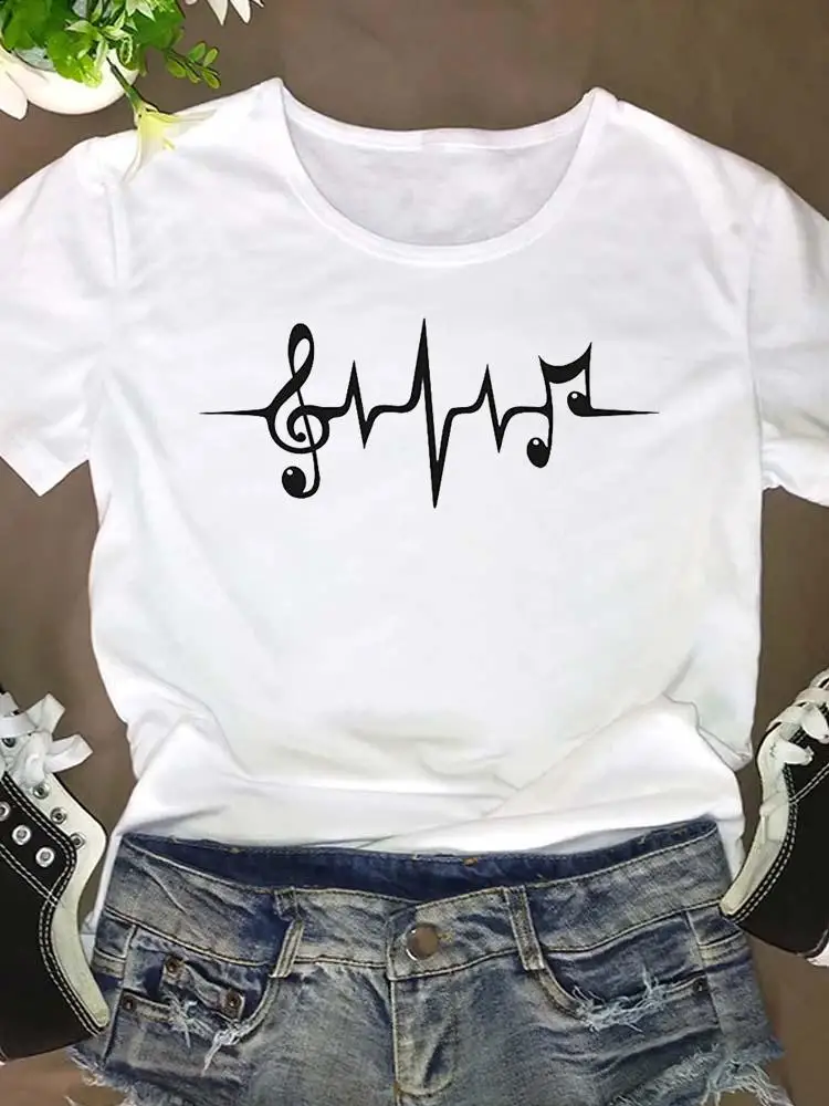 Fashion Graphic T Shirt Music Love 90s Style O-neck Clothing Clothes Women Short Sleeve Summer Tee T-shirt Cartoon Female Top
Fashion Graphic T Shirt Music Love 90s Style O-neck Clothing Clothes Women Short Sleeve Summer Tee T-shirt Cartoon Female Top