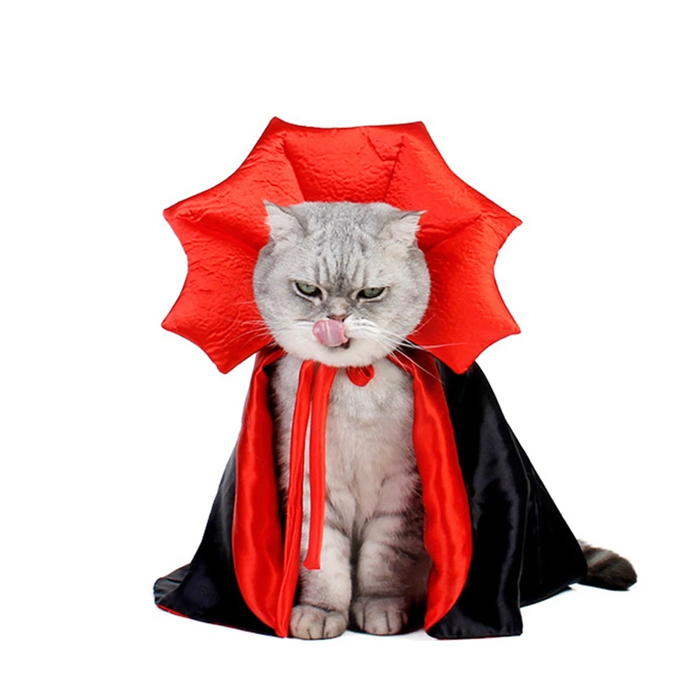 Pet Halloween Costume Cat Vampire Cosplay Cloak Funny Halloween Christmas Holiday Night Party Pet Dogs Cats Decor Clothes
Pet Halloween Costume Cat Vampire Cosplay Cloak Funny Halloween Christmas Holiday Night Party Pet Dogs Cats Decor Clothes
