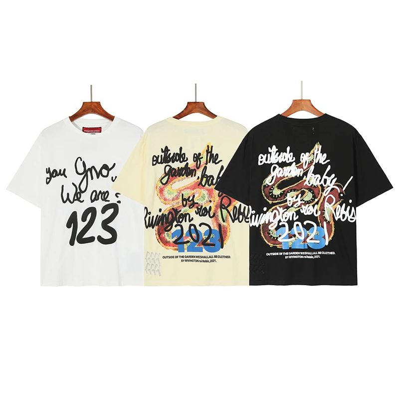Men Cotton T-shirt RRR123 Loose Short Sleeve T-Shirt Rainbow Snake Foam Print Vintage Top
Men Cotton T-shirt RRR123 Loose Short Sleeve T-Shirt Rainbow Snake Foam Print Vintage Top