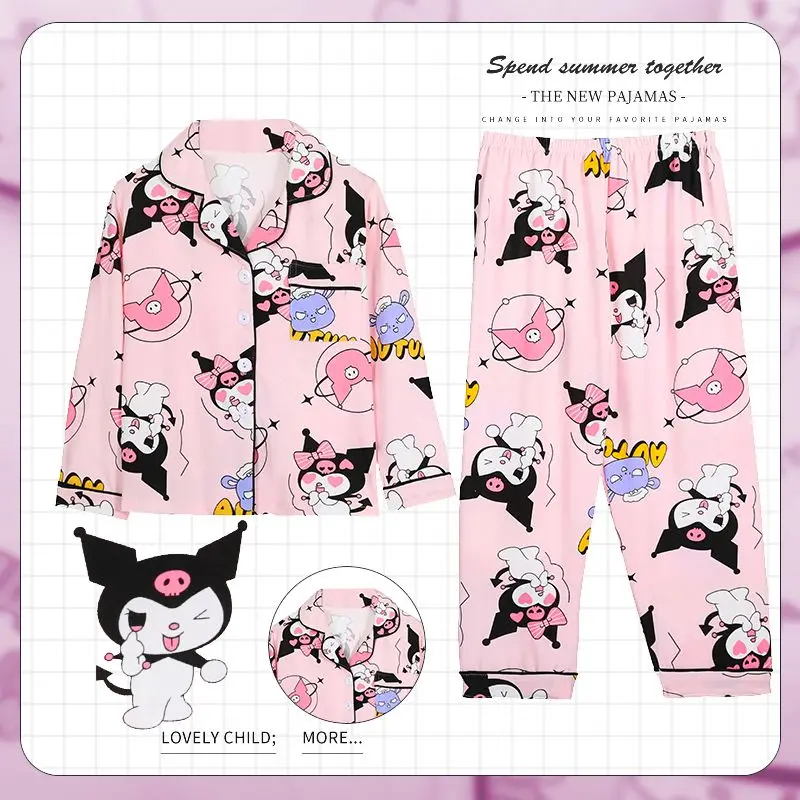 Sanrio Hello Kitty Children's Sleepwear Cute Cartoon Anime Cinnamoroll My Melody Kawaii Cotton Student Pajamas Set Gifts Girls
Sanrio Hello Kitty Children's Sleepwear Cute Cartoon Anime Cinnamoroll My Melody Kawaii Cotton Student Pajamas Set Gifts Girls