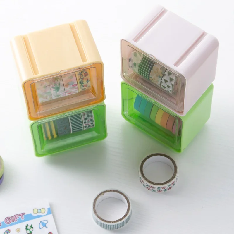 1pc Washi Tape Dispenser Desktop Storage Box Masking Tape Dispenser Sundries Holder Box Stationery Organizer Office Supplies
1pc Washi Tape Dispenser Desktop Storage Box Masking Tape Dispenser Sundries Holder Box Stationery Organizer Office Supplies