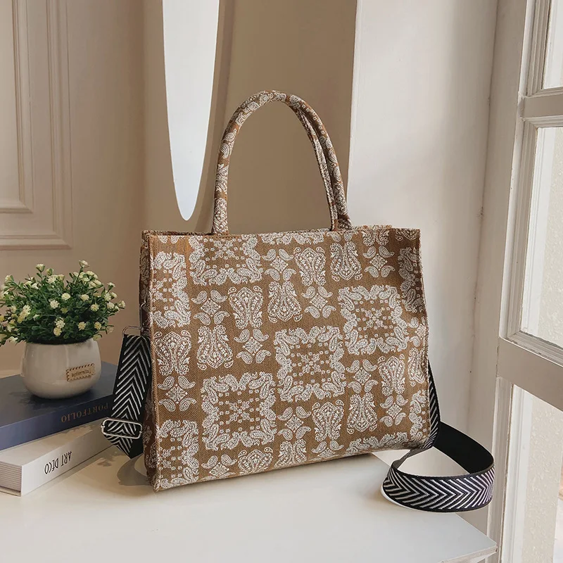 2022 Handbag Cashew Flower Portable Canvas Bag Fashion Tote Bag Literary Temperament Shoulder Handbag
2022 Handbag Cashew Flower Portable Canvas Bag Fashion Tote Bag Literary Temperament Shoulder Handbag