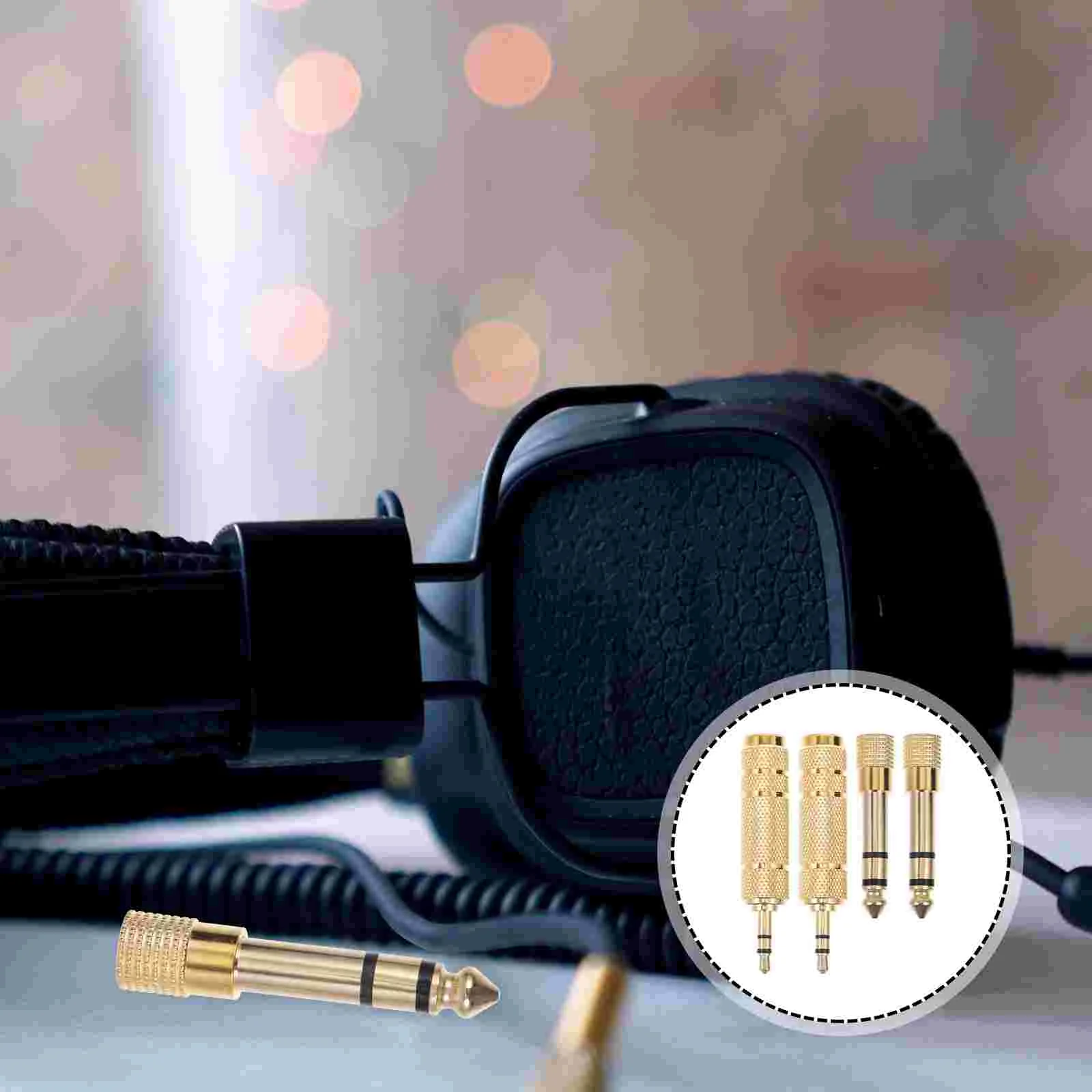 4 Pcs Headset Adapter Audio Audios Connector Converter Microphone 35MM 635 Converting Plug Converters Guitar
4 Pcs Headset Adapter Audio Audios Connector Converter Microphone 35MM 635 Converting Plug Converters Guitar