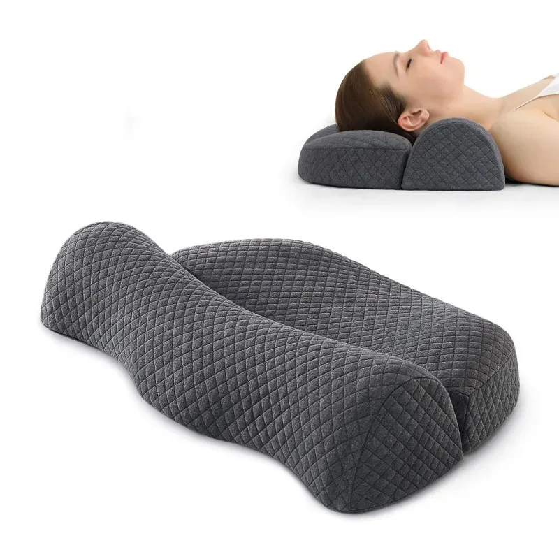 

Ортопедическая подушка из пены с эффектом памяти, эргономичная Массажная, для сна, для облегчения боли в шее, подушка с медленным восстановлением формы