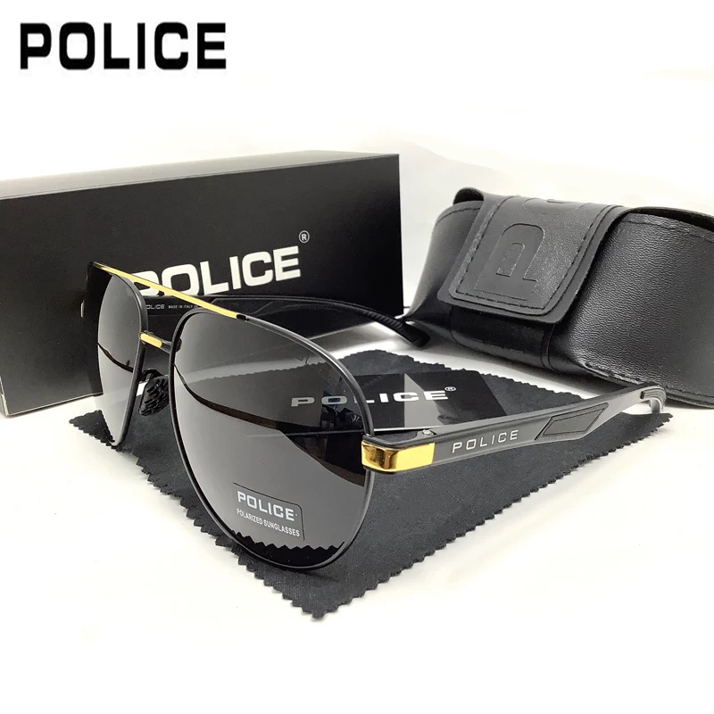 Luxury Brand POLICE Fashion Polarized Retro Sunglasses Men Brand Designer Fishing Driving Pilot Glasses Male 8636
Luxury Brand POLICE Fashion Polarized Retro Sunglasses Men Brand Designer Fishing Driving Pilot Glasses Male 8636