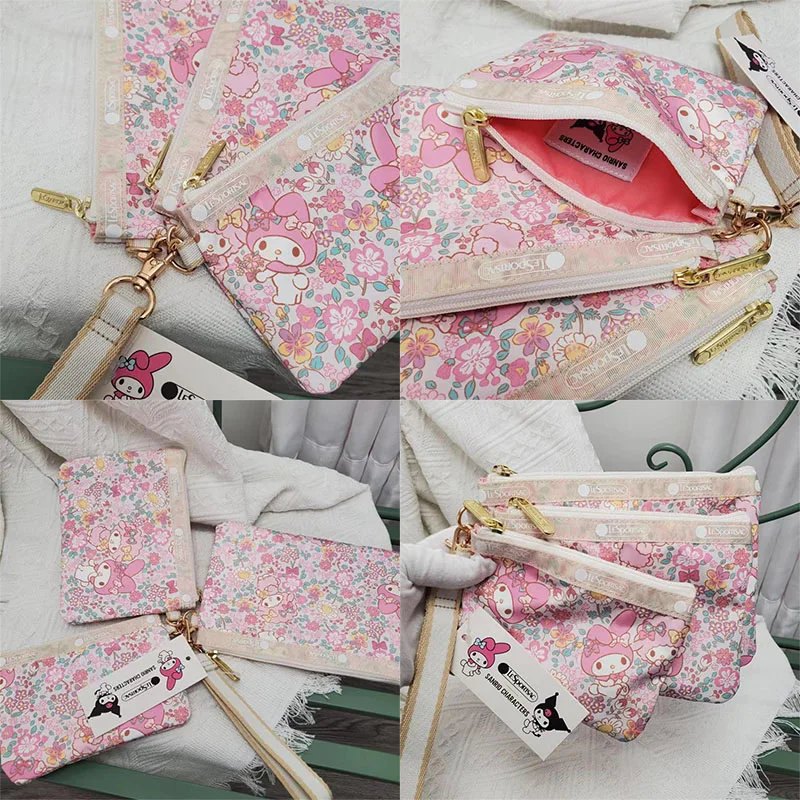 Sanrio My Melody Anime Les 3455 Triple Pack Handheld Change Coin Pocket Wallet Key Makeup Handheld Bag Children Toy for Gifts
Sanrio My Melody Anime Les 3455 Triple Pack Handheld Change Coin Pocket Wallet Key Makeup Handheld Bag Children Toy for Gifts