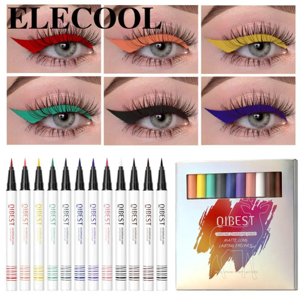 12 Color Eyeliner Pencil Intense Color Lasting Soft Matte/Shimmer Eyeliner Purple White Blue Silver Golden Eye Cosmetics TSLM1
12 Color Eyeliner Pencil Intense Color Lasting Soft Matte/Shimmer Eyeliner Purple White Blue Silver Golden Eye Cosmetics TSLM1
