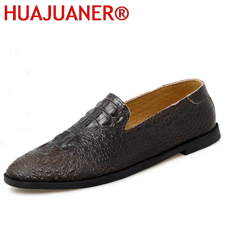 Fashion Casual Mens Shoes Crocodile Pattern Formal Shoes Lightweight Comfortable Summer Shoes Breathable Walking Driving Shoes
Fashion Casual Mens Shoes Crocodile Pattern Formal Shoes Lightweight Comfortable Summer Shoes Breathable Walking Driving Shoes