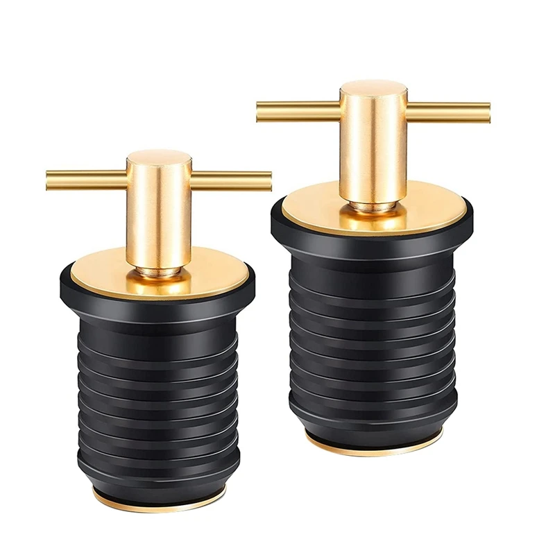 2 Pieces T-Handle Drain Plug Twist-Turn Marine Boat Drain Plugs with Brass Handle Boat Marine Accessories
2 Pieces T-Handle Drain Plug Twist-Turn Marine Boat Drain Plugs with Brass Handle Boat Marine Accessories