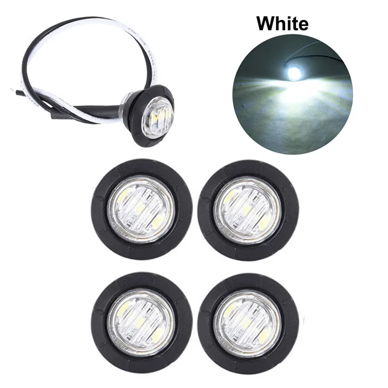 12V Round Trailer Side Marker Lights Waterproof LED For Trucks Clearance Lights Truck Turn Signal Lamp White
12V Round Trailer Side Marker Lights Waterproof LED For Trucks Clearance Lights Truck Turn Signal Lamp White