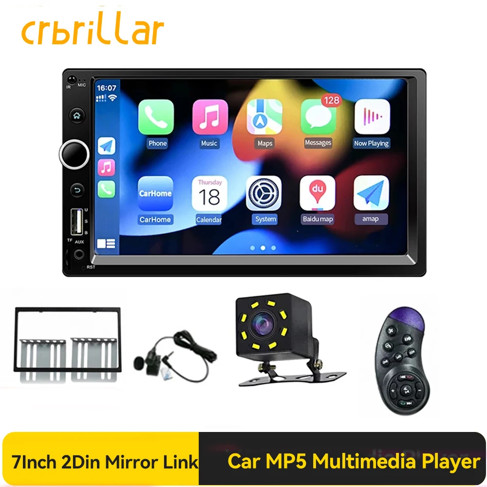 2 Din Car Radio 2Din Autoradio Car Stereo Bluetooth FM Radio Audio AUX USB SD Android Mirrorlink Multimedia Player For Universal
2 Din Car Radio 2Din Autoradio Car Stereo Bluetooth FM Radio Audio AUX USB SD Android Mirrorlink Multimedia Player For Universal