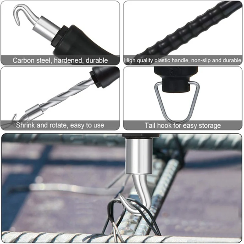 Rebar Tie Wire Twister Automatic Concrete Metal Wire Twisting Fence Tool 300mm For Pulling Recoil Reload
Rebar Tie Wire Twister Automatic Concrete Metal Wire Twisting Fence Tool 300mm For Pulling Recoil Reload