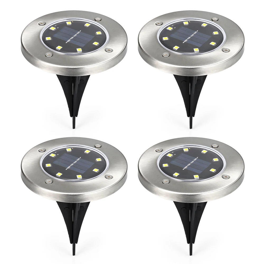Original 4PCS Solar Ground Light 8 LEDs Solar Powered IP65 Waterproof Ground Lamp For Outdoor Fence Garden Decoration
Original 4PCS Solar Ground Light 8 LEDs Solar Powered IP65 Waterproof Ground Lamp For Outdoor Fence Garden Decoration