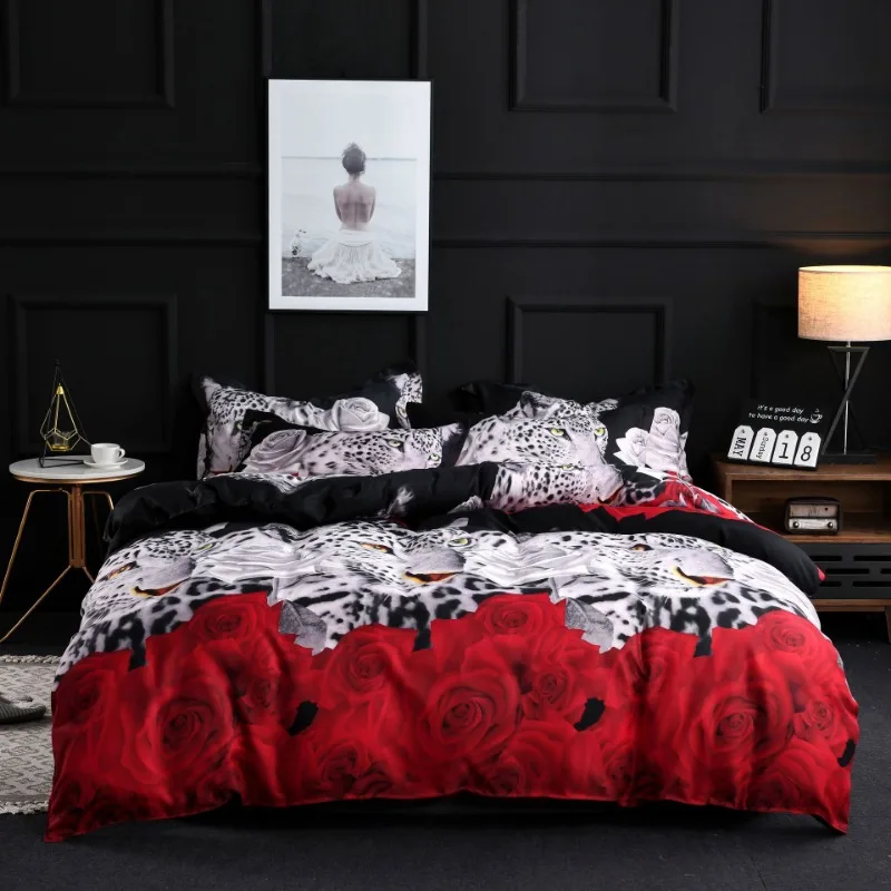 

Black Cat Bedding Set Cover for Kids Adult Bed Linen Microfiber Comforter Cover Quilt Cover with Pillowcases