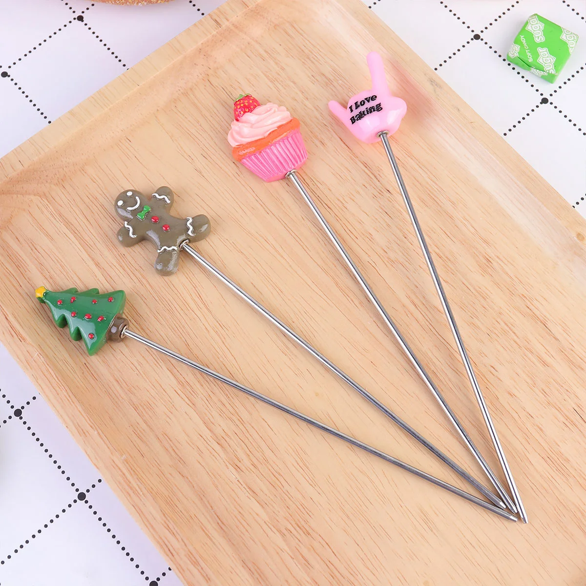 Cake Tester Skewer Probe Christmas Pin Snowman Kitchen Needleneedles Holiday Steel Tree Stainless Supplies Baking Reusable Metal
Cake Tester Skewer Probe Christmas Pin Snowman Kitchen Needleneedles Holiday Steel Tree Stainless Supplies Baking Reusable Metal