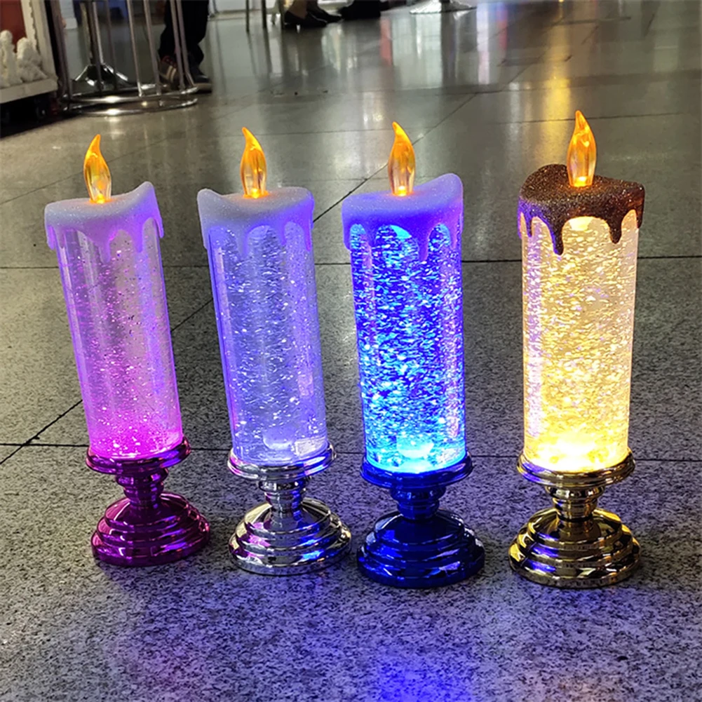 7-color Gradient Crystal Electronic Candle Candle Night Lamp Party Atmosphere Fantasy Decorations for Christmas Birthday Wedding
7-color Gradient Crystal Electronic Candle Candle Night Lamp Party Atmosphere Fantasy Decorations for Christmas Birthday Wedding