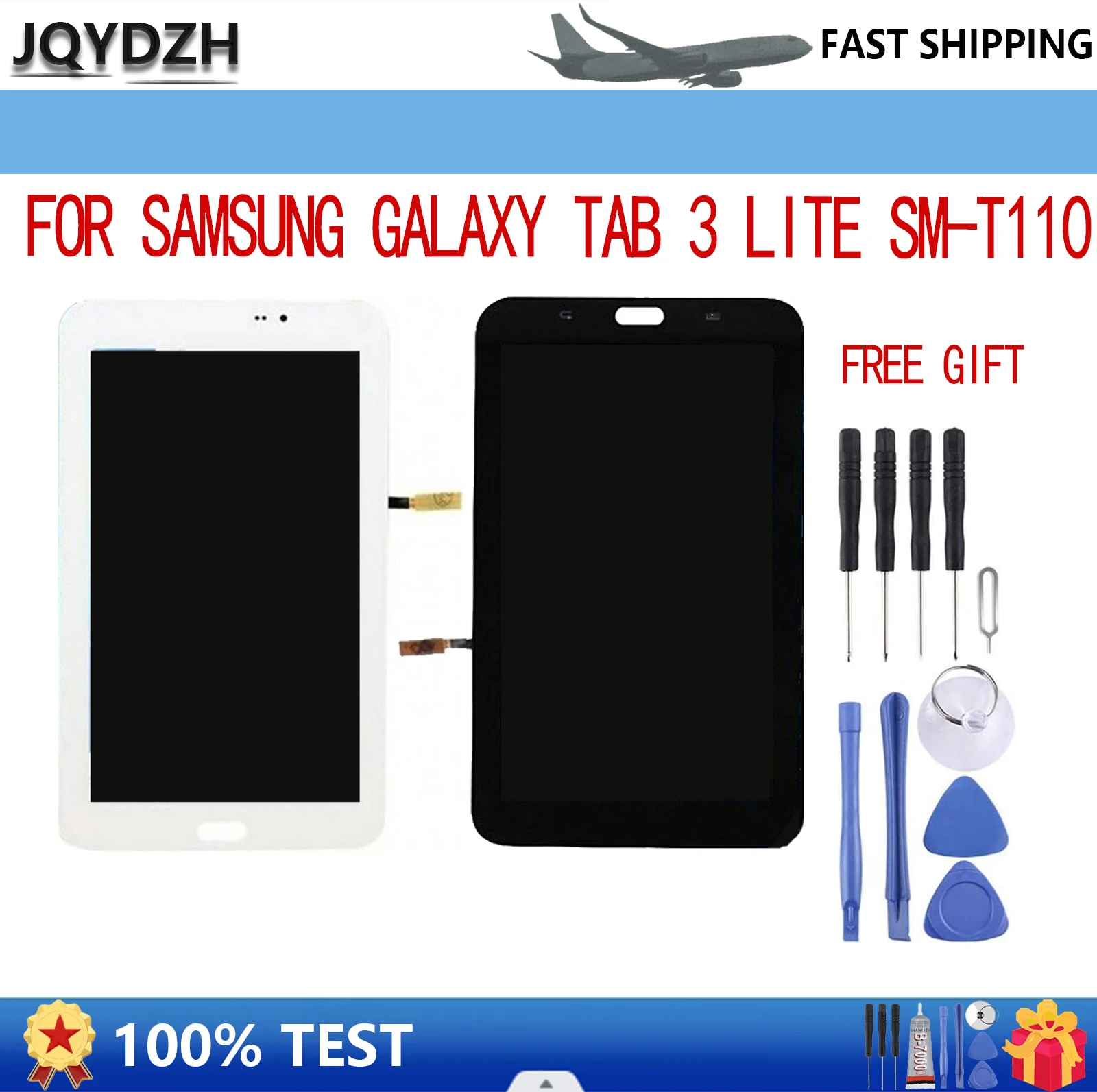 JQYDZH For Samsung Galaxy Tab 3 Lite SM-T110 T111 T113 T116 T113NU Touch Screen Digitizer Panel + LCD Display LCD Repair Parts
JQYDZH For Samsung Galaxy Tab 3 Lite SM-T110 T111 T113 T116 T113NU Touch Screen Digitizer Panel + LCD Display LCD Repair Parts